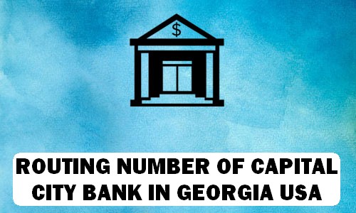 Routing Number of CAPITAL CITY BANK GEORGIA