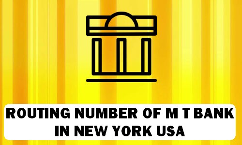 Routing Number of M & T BANK NEW YORK