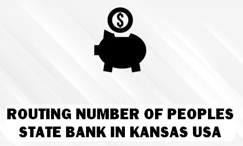 Routing Number of PEOPLES STATE BANK KANSAS