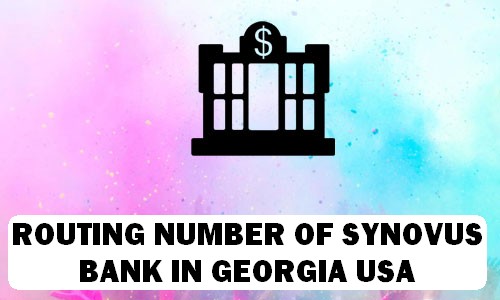 Routing Number of SYNOVUS BANK GEORGIA