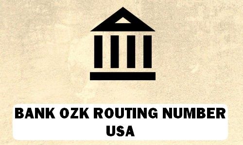 BANK OZK Routing Number