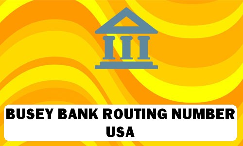 BUSEY BANK Routing Number