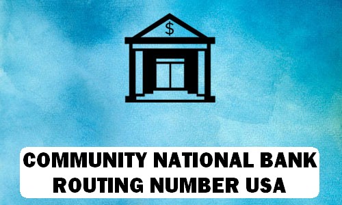 COMMUNITY NATIONAL BANK Routing Number