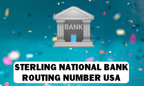 STERLING NATIONAL BANK Routing Number