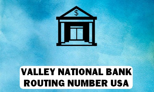 VALLEY NATIONAL BANK Routing Number